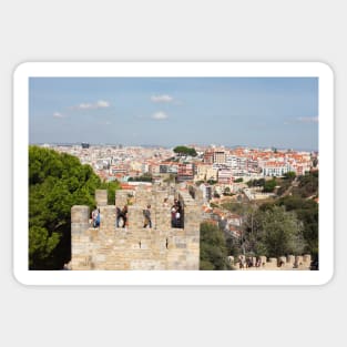 Tower of the Castelo Sao Jorge, Lisbon, Portugal Sticker